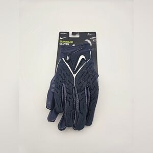 Nike Superbad 6.0 Padded Football Receiver Gloves Navy Size 4XL